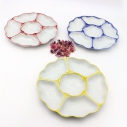 꽃 메인 나눔접시(3color)